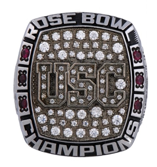 2008 USC Trojans Rose Bowl Champions Football Ring Presented to Freshman All-American Everson Griffen